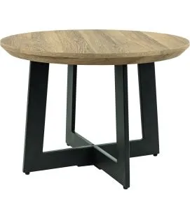 Table noir Ø 60 cm 43 cm Ellen
