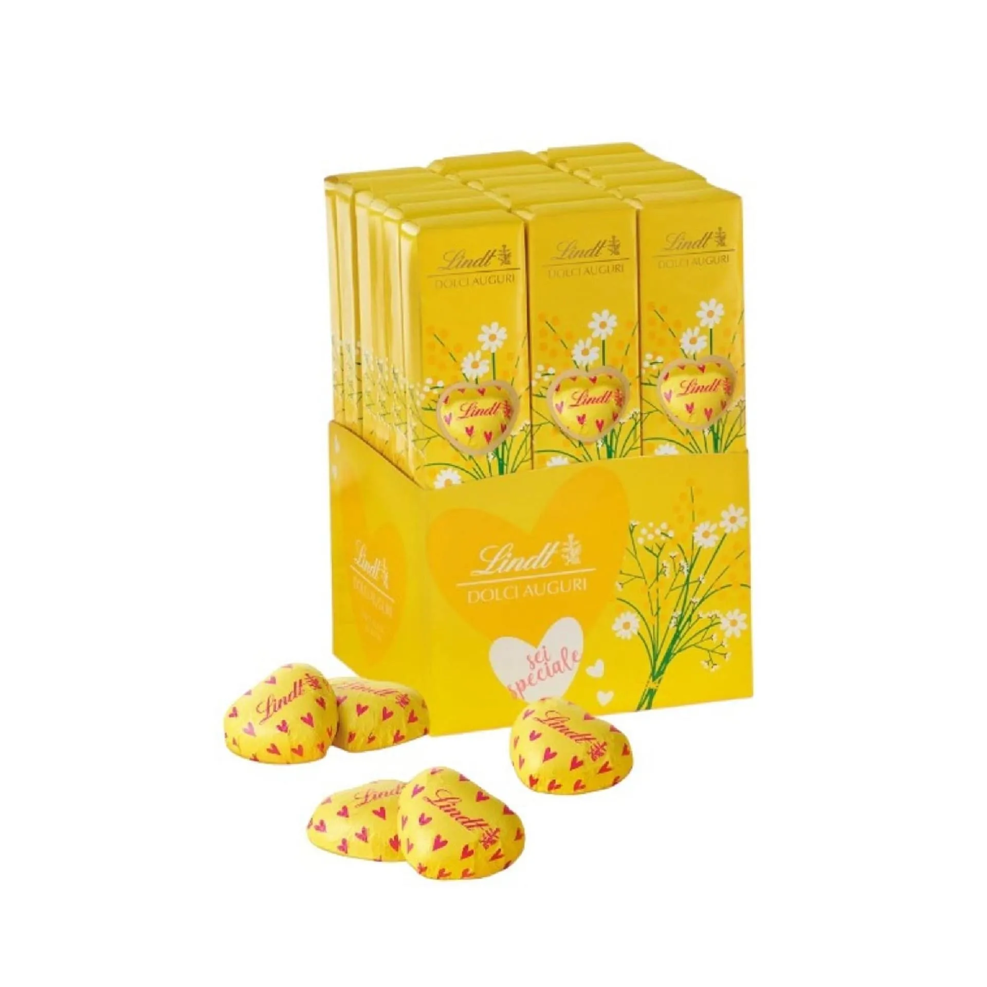 Lindt Heart Tube Women's Day Milk Chocolate 70 Gr 1 Pc