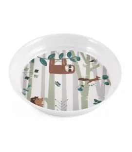 Assiette creuse rond blanc mélamine Ø 18,5 cm Plastorex