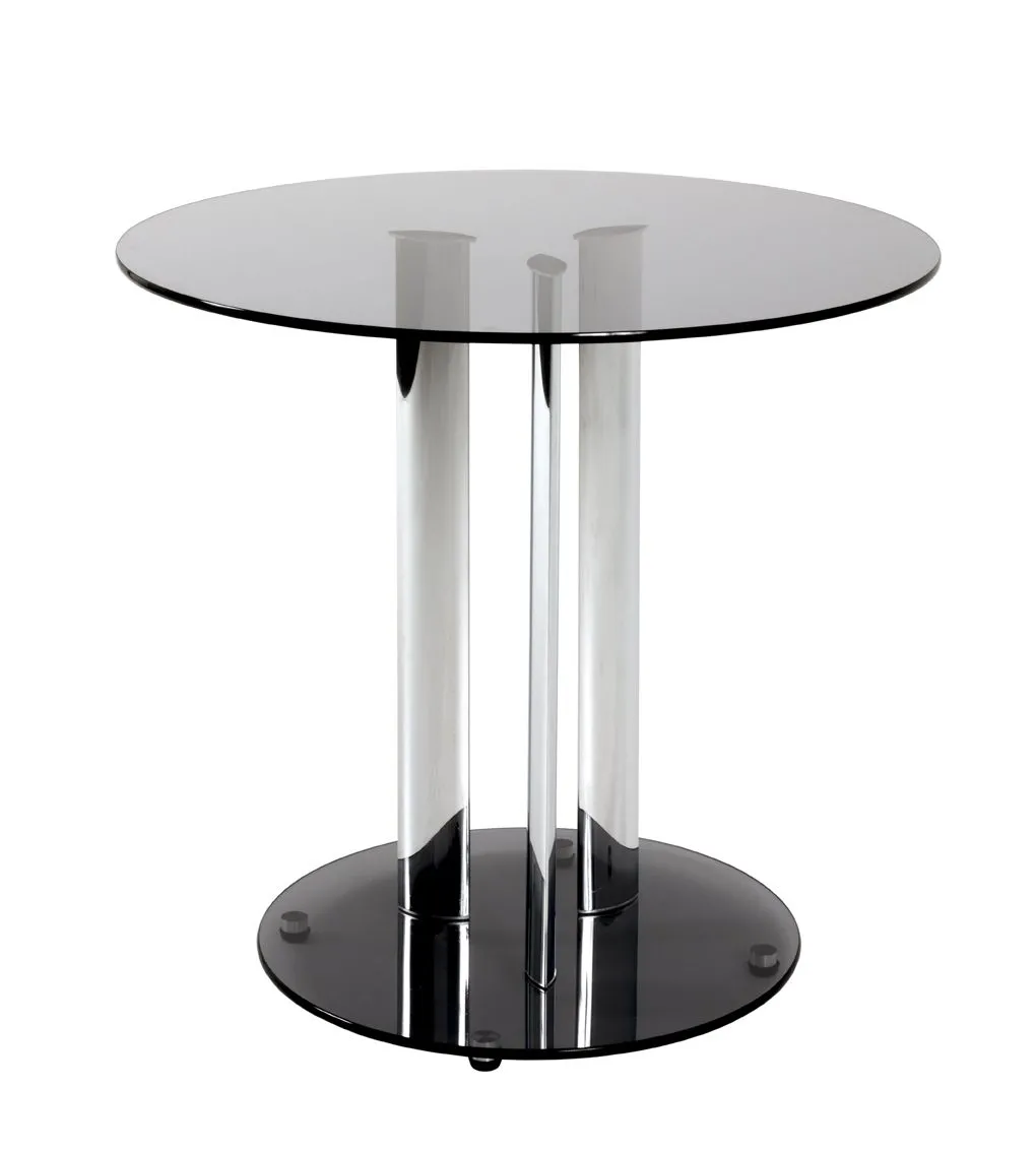 Table d'appoint Roano - verre teinté/noir