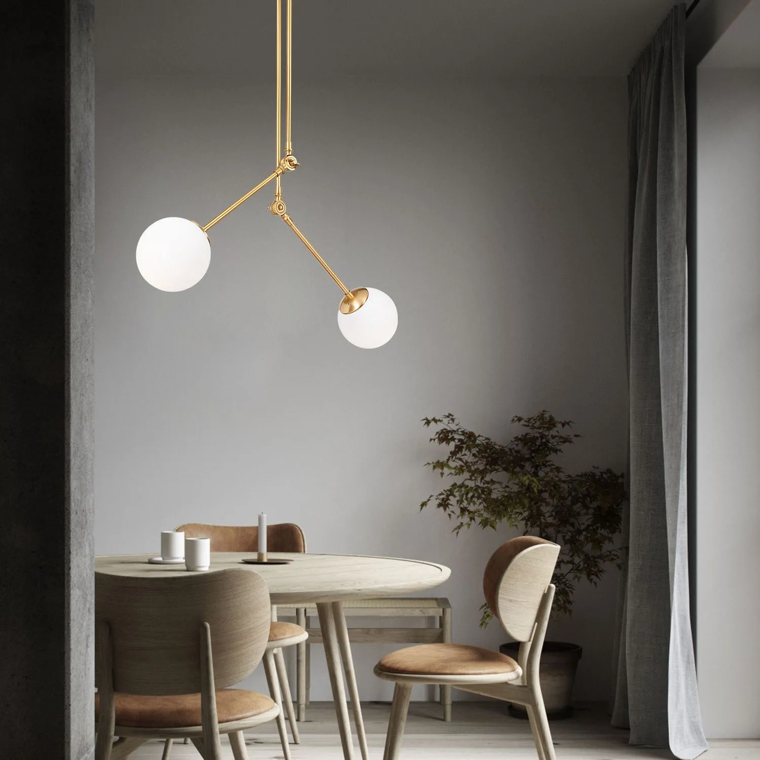 Cambaz Lustre | CORPS EN MÉTAL | Or, Blanc