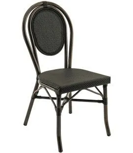 Chaise noir 90x41x56 cm Paris