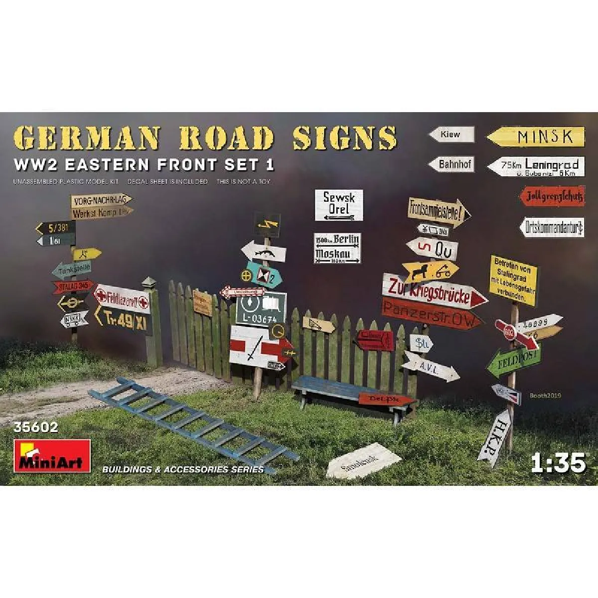 Panneaux routiers allemands WWII - Échelle 1/35
