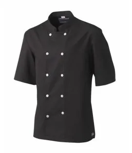 Veste de cuisine homme manche courte noir T2 Blake Molinel