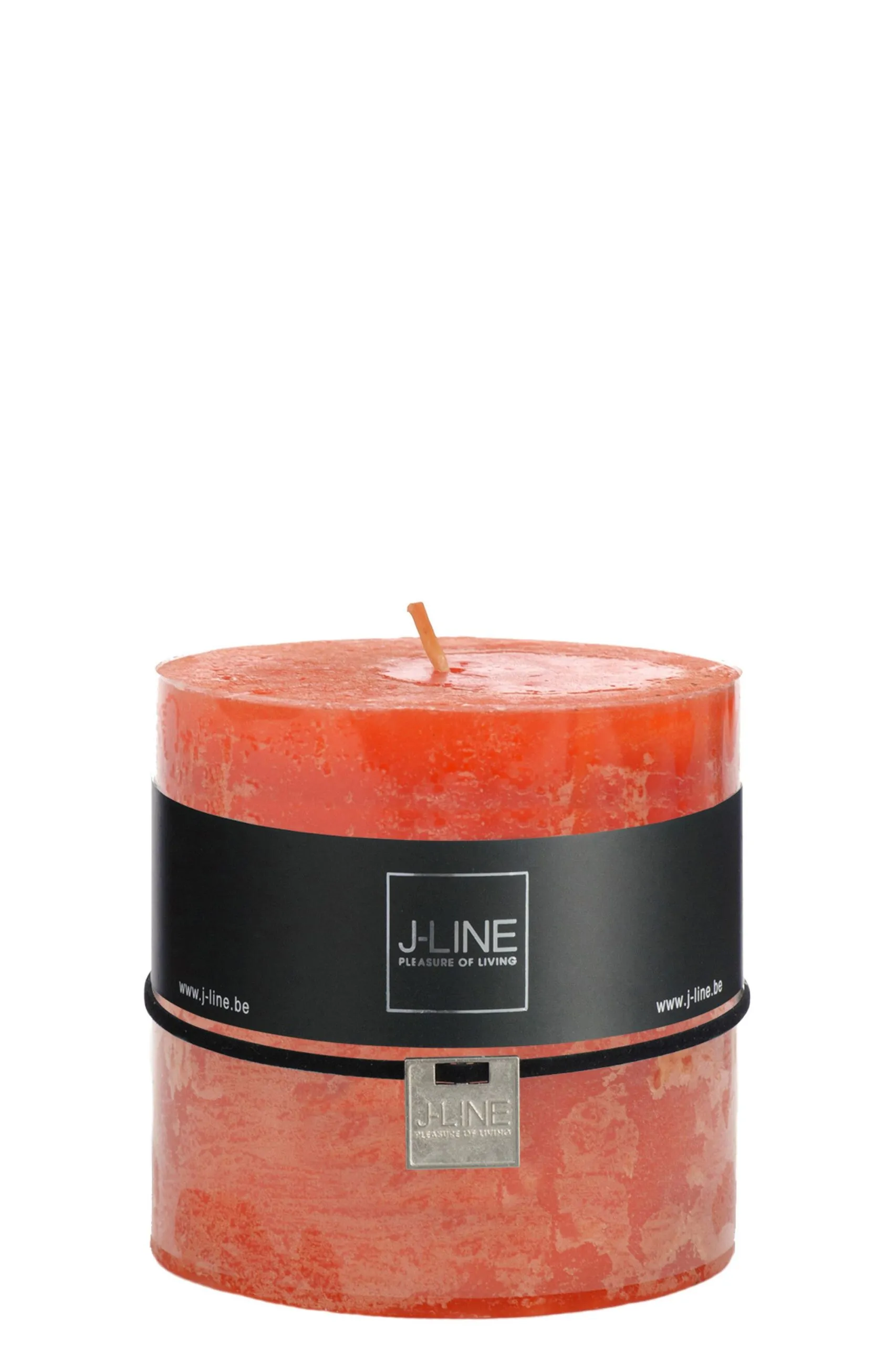 Bougie cylindre orange -64h
