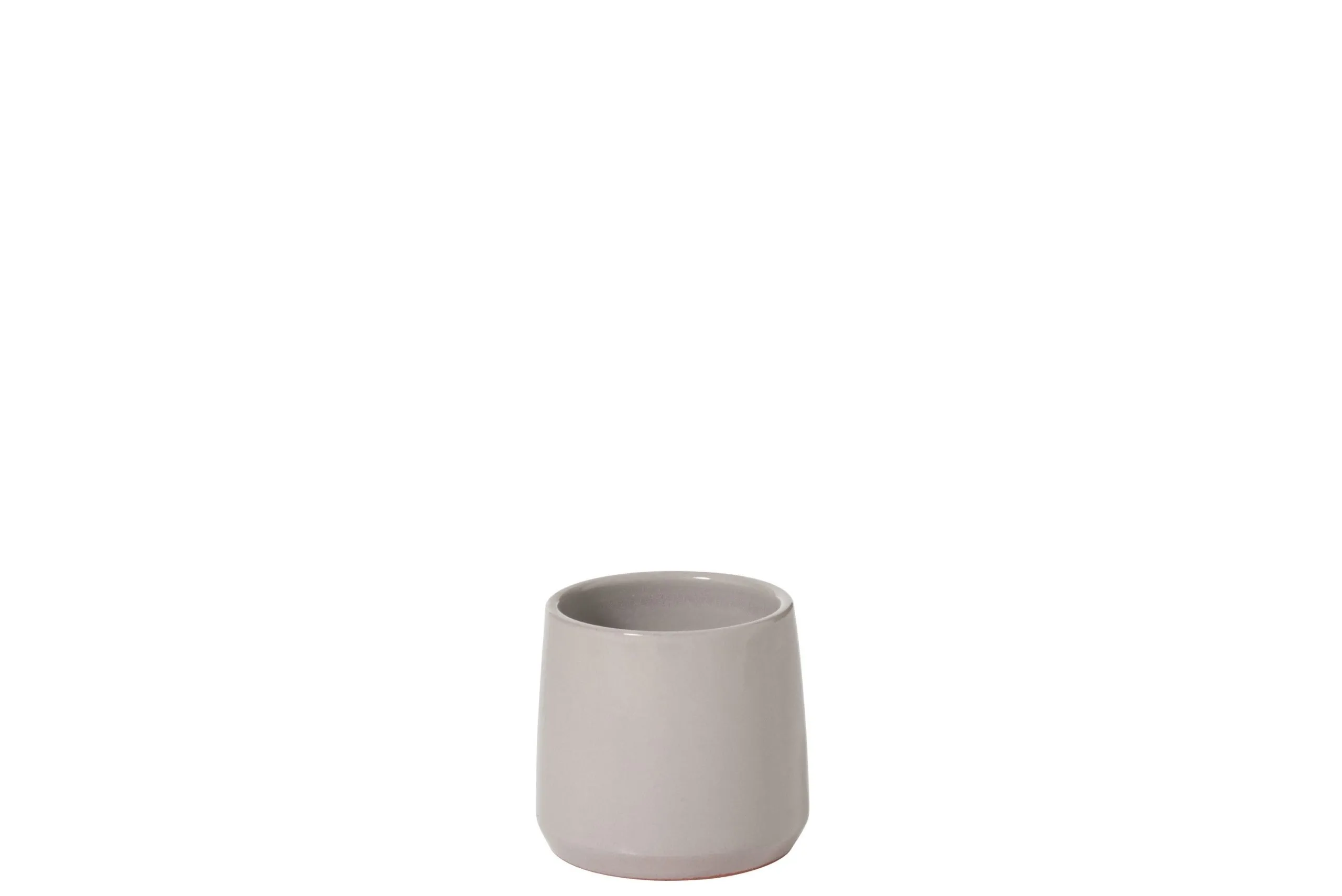 Cachepot rond ceramique gris extra small