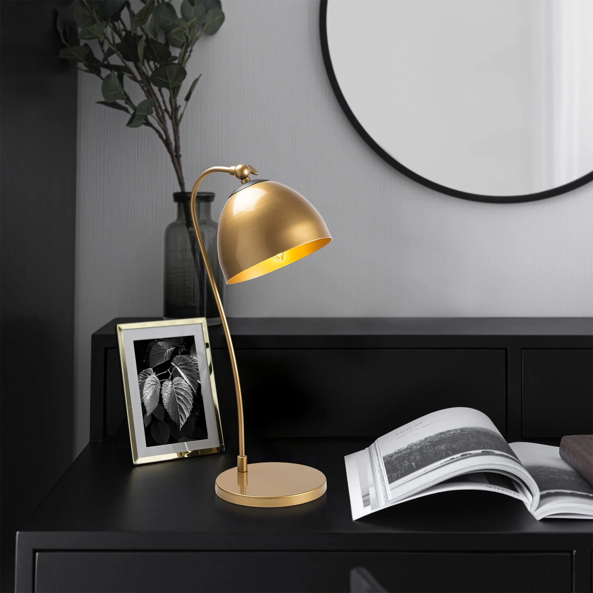 Acuka Lampe de table | CORPS EN MÉTAL | Doré