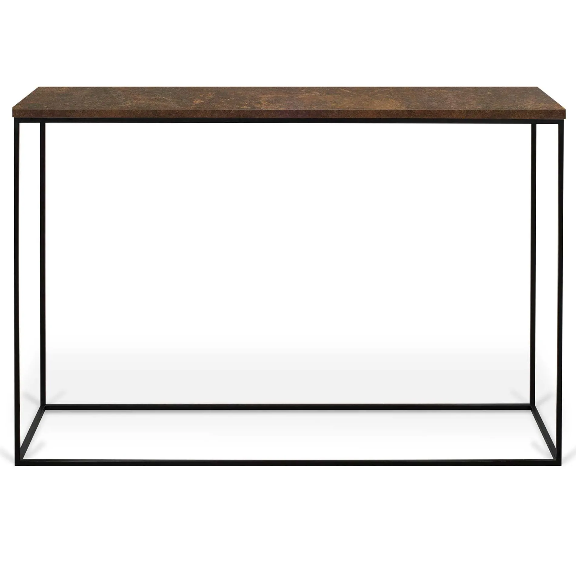 Console Gleam 120cm - rouille/acier