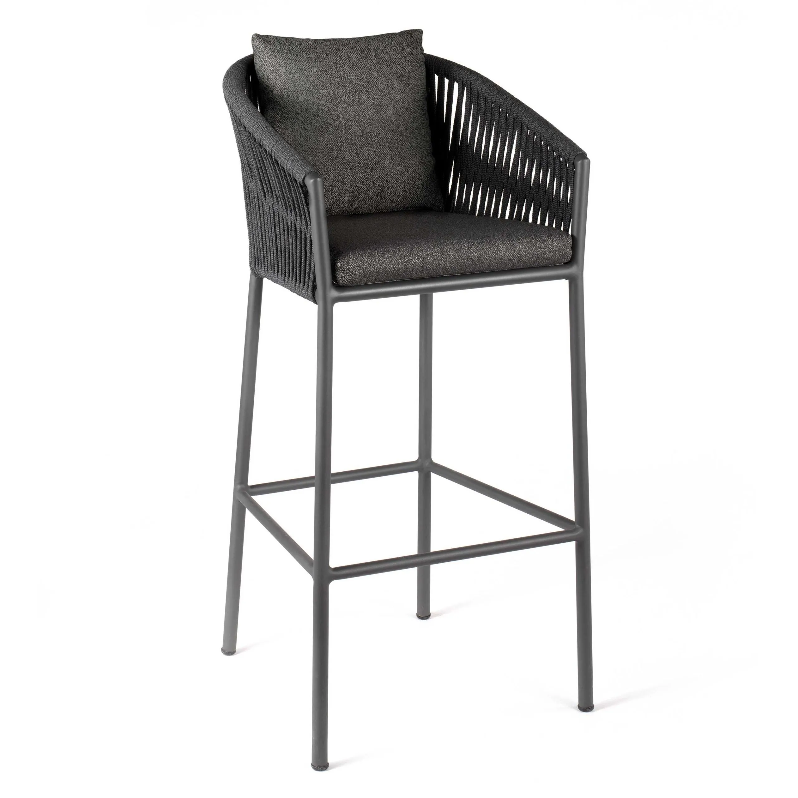 Chaise de bar pour extérieur Equator - gris foncé