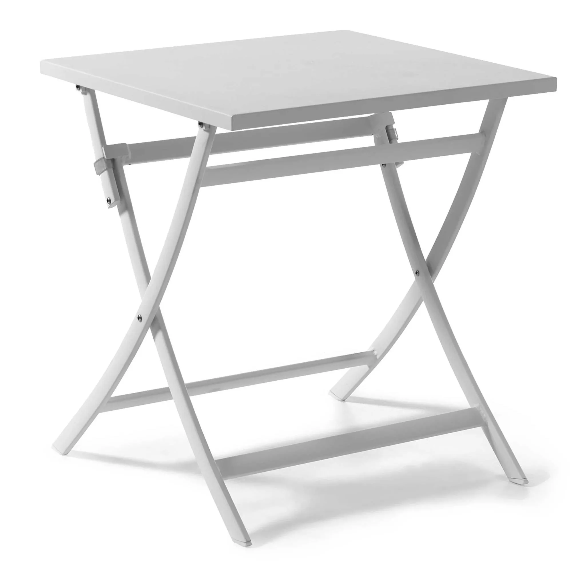 Table de jardin pliable Grasse 70x70 - blanc