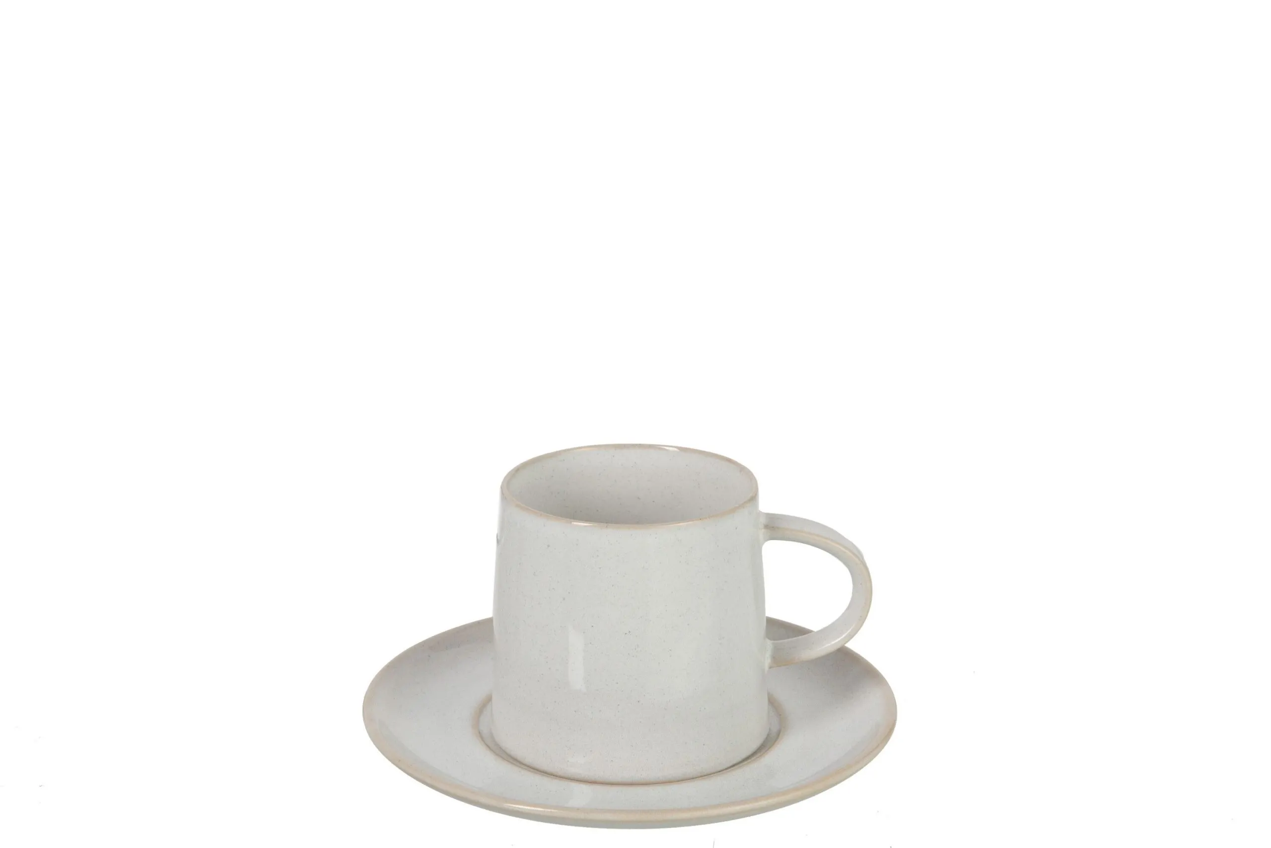 Tasse + sous-tasse noa porcelaine blanc