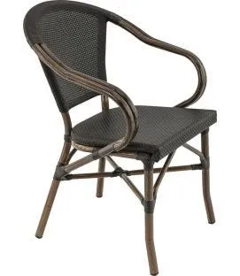 Fauteuil noir 84x56x59 cm Montmartre