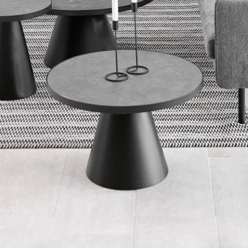 Table basse Sarina ø65cm - noir