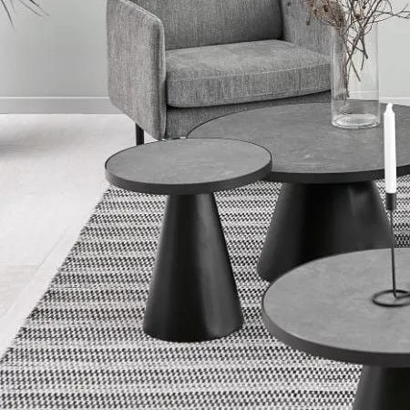 Table basse Sarina ø45cm - noir