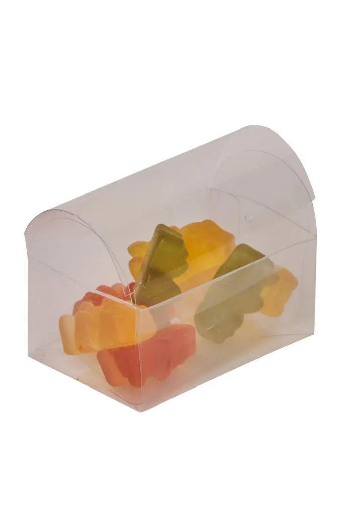 ARPIMEX Favor Box Pvc 7 x 4 x 5 Cm Transparent 10 Pcs