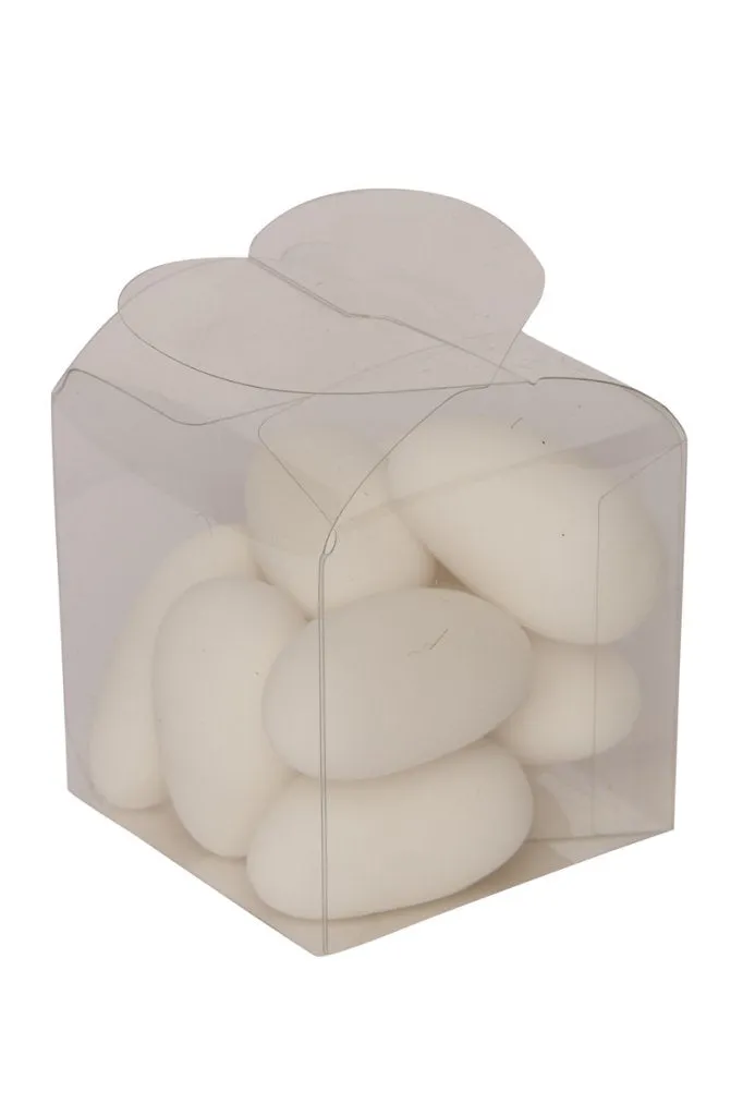 ARPIMEX Bomboniera Box with Heart Top 4 x 4 x 4 Cm Transparent 10 Pcs