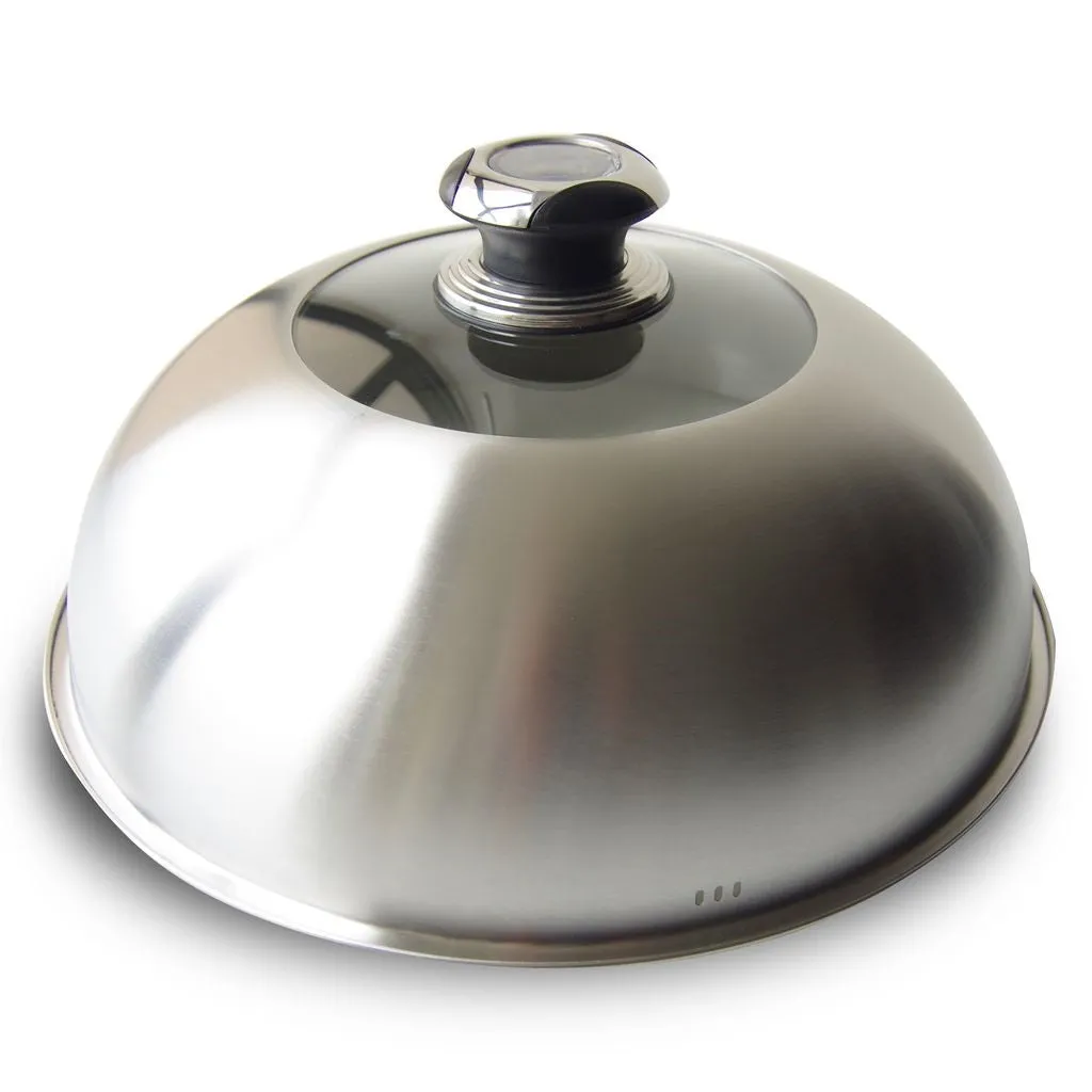 Le Marquier Stainless Steel Cloche with Thermometer D 32.5 Cm
