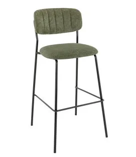 Tabouret de bar d'intérieur vert 108x51x55 cm Auguste