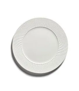Assiette plate rond blanc porcelaine bone china Ø 29 cm Nido Serax