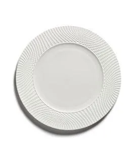 Assiette plate rond blanc porcelaine bone china Ø 31 cm Nido Serax