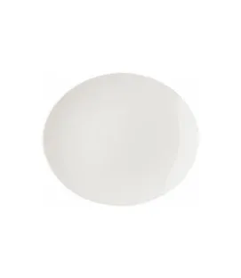 Assiette à steak ovale ivoire porcelaine vitrifiée Banquet Rak