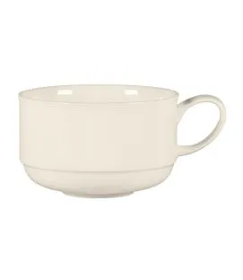Tasse à thé empilable rond blanc porcelaine bone china 25 cl Ø 9,2 cm Bravura Rak