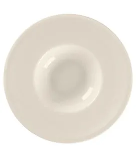 Assiette creuse gourmet rond blanc porcelaine bone china Ø 29,2 cm Bravura Rak