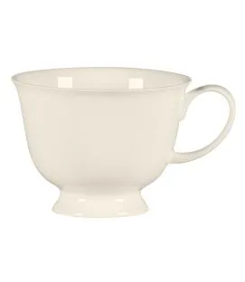Tasse à thé avec pied rond blanc porcelaine bone china 23 cl Ø 10 cm Bravura Rak