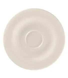 Soucoupe pour tasse à café / thé rond blanc porcelaine bone china Ø 15,5 cm Bravura Rak
