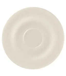 Soucoupe pour tasse à déjeuner rond blanc porcelaine bone china Ø 17 cm Bravura Rak