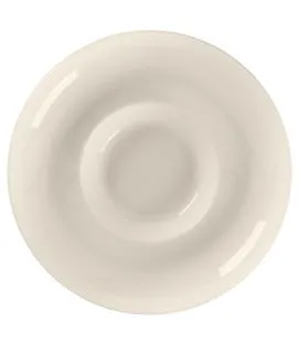Assiette creuse gourmet rond blanc porcelaine bone china Ø 29 cm Fedra Rak