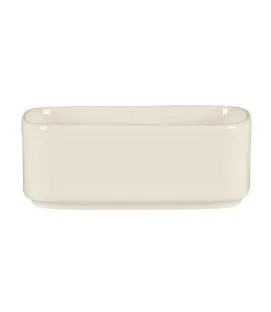 Sucrier pour sachets rond blanc porcelaine bone china 21 cl 11 cm Fedra Rak