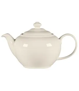 Théière & couvercle rond blanc porcelaine bone china 62,4 cl Ø 12,7 cm Fedra Rak