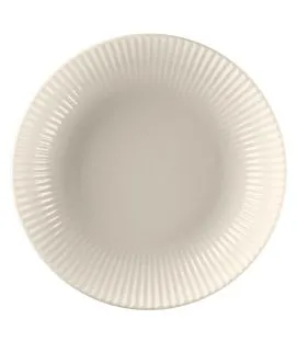 Assiette coupe creuse rond blanc porcelaine bone china Ø 22,9 cm Spectra Rak