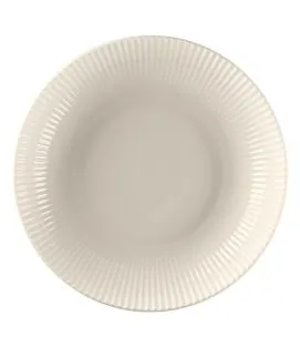 Assiette coupe creuse rond blanc porcelaine bone china Ø 26,6 cm Spectra Rak