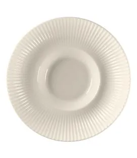 Assiette creuse gourmet rond blanc porcelaine bone china Ø 26,2 cm Spectra Rak
