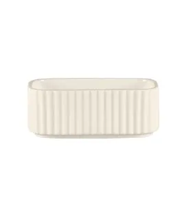 Sucrier pour sachets rectangulaire blanc porcelaine bone china 21 cl 11 cm Spectra Rak