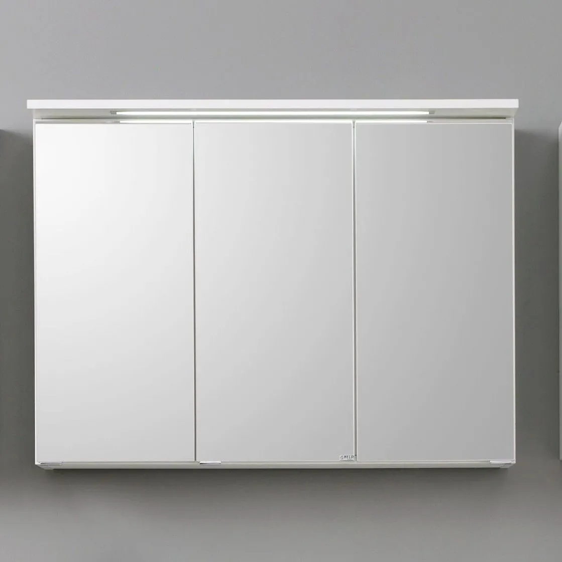 Armoire de toilette Bobbi 90cm modèle 1 3 portes & eclairage LED - blanc