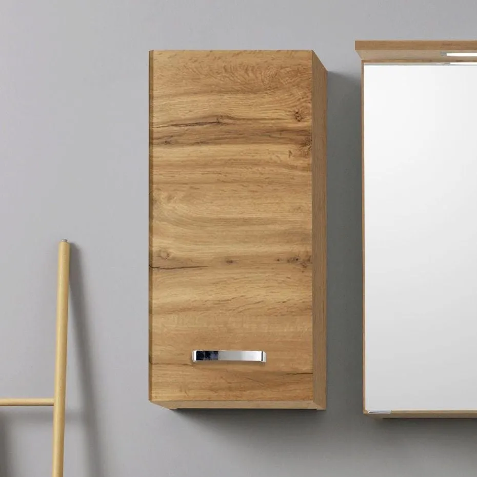 Armoire murale Bobbi 30cm 1 porte - chêne