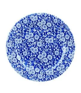 Assiette plate rond Victorian Calico Bleu Prague porcelaine vitrifiée Ø 21 cm Vintage Prints Churchill
