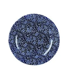 Assiette plate rond Victorian Calico Bleu Willow porcelaine vitrifiée Ø 21 cm Vintage Prints Churchill