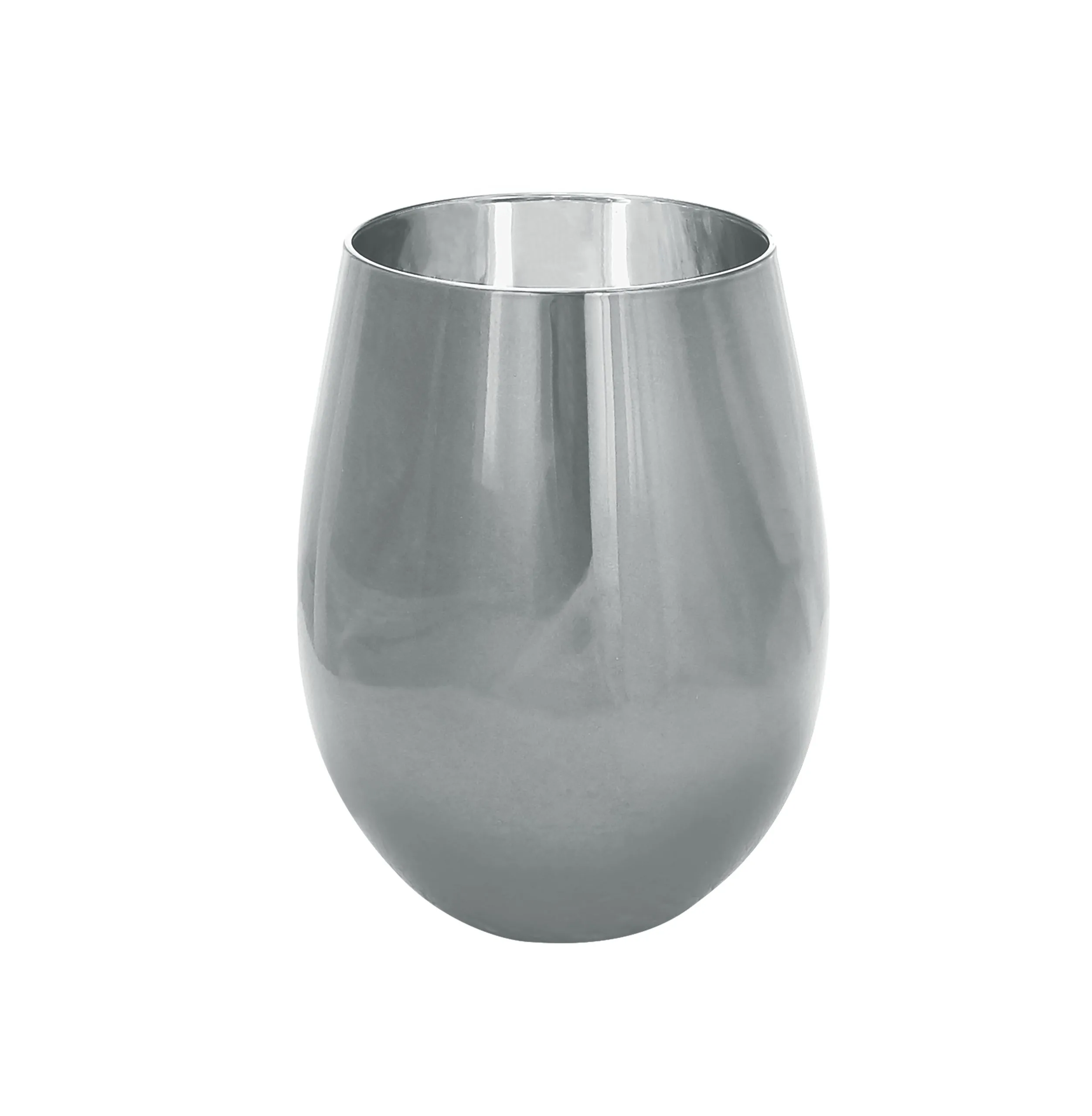 Tognana Cristina Natale Glass 560 cc H 12 Cm Glass Eletro Silver