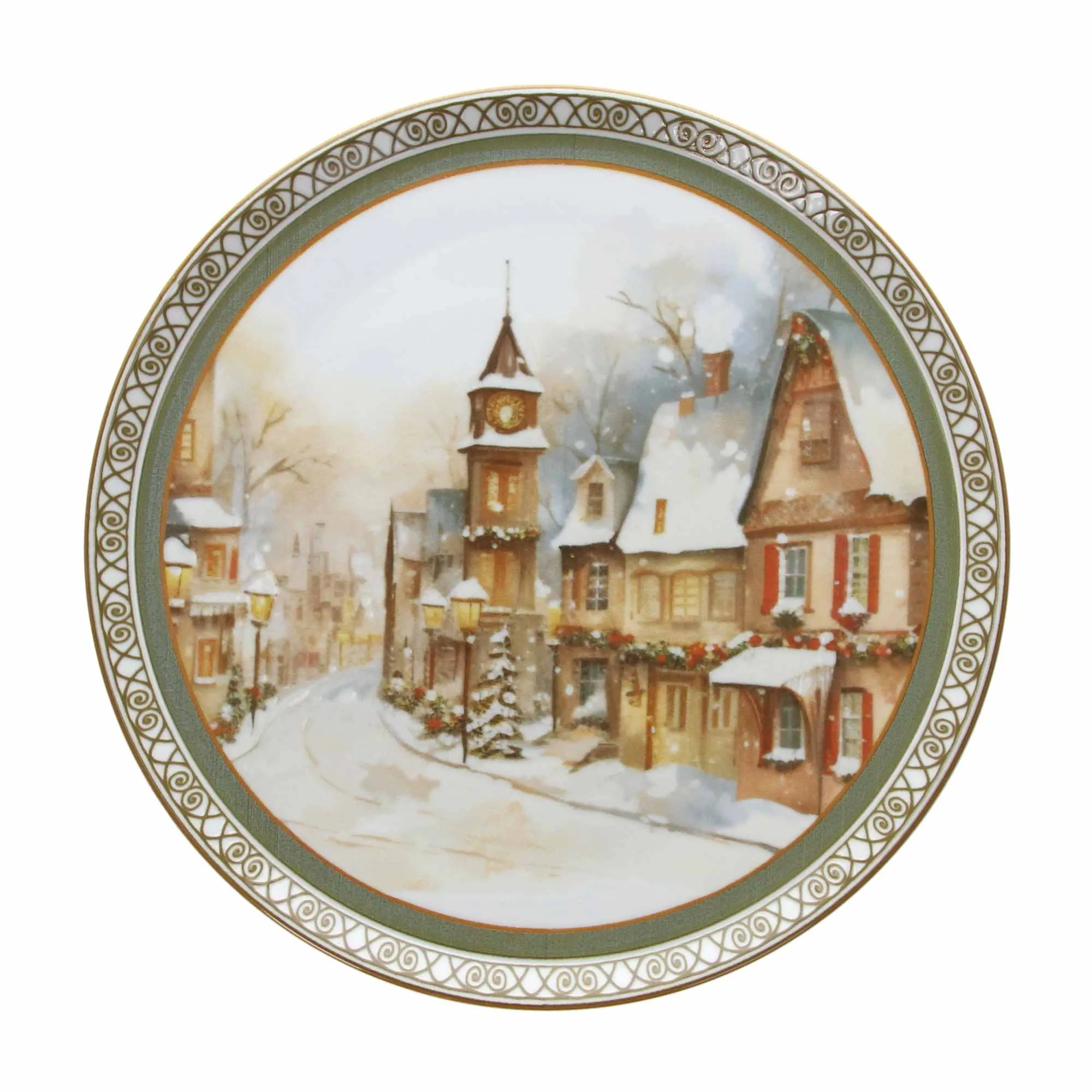 Tognana Panettone Plate Cinzia Christmas Carol Christmas 31 Cm Multico