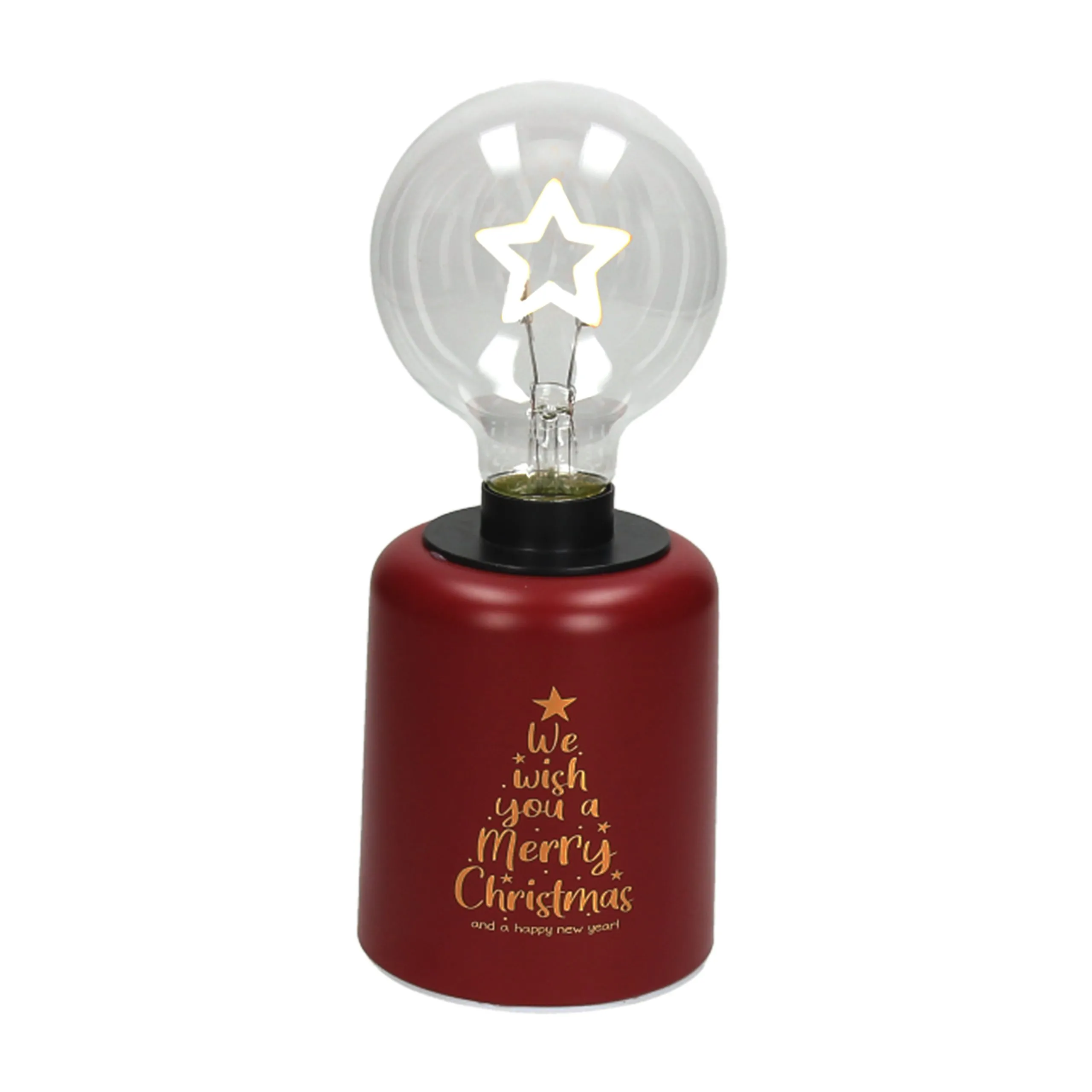 Tognana Christmas Star Lamp with Led H 21 Cm Christmas Lamp Red