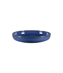 Assiette creuse rond bleu porcelaine Ø 25,8 cm Rakstone Ease Rak