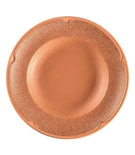 Assiette creuse rond Tero Décor Denia porcelaine Ø 23,8 cm Earth Rak