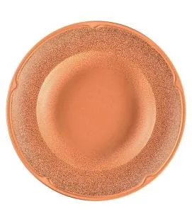 Assiette creuse rond Tero Décor Denia porcelaine Ø 26 cm Earth Rak