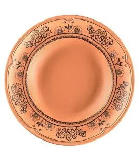 Assiette creuse rond Tero Décor Alexandria porcelaine Ø 26 cm Earth Rak