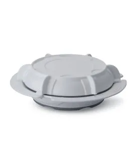 Assiette creuse rond blanc copolyester Ø 23 cm Thermodynamique Saint Romain