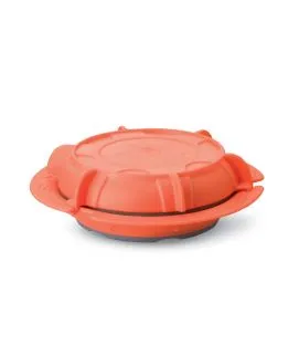 Assiette creuse rond orange copolyester Ø 23 cm Thermodynamique Saint Romain